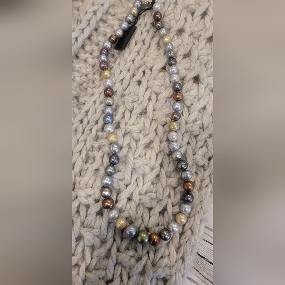 New Honora Multicolor Pearl Necklace 19" Inches - Picture 9 of 12